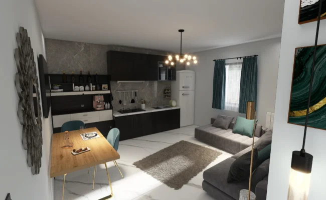 Rifacimento soggiorno a Merate